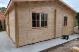 Garage in legno doppio ALTERNATIVE (44 mm), 6x6 m, 36 m² customer 1