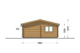 Garage in legno doppio ALTERNATIVE (44 mm), 6x6 m, 36 m² specification 5
