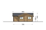 Casa in legno abitabile ADELE S (Coibentata, 44+44 mm), 60 m² specification 5