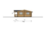 Casa in legno con porticato DONNA S (44+44 mm), 63 m² + 11.5 m² specification 4