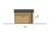 Garage in legno a tetto piatto MODERN (44 mm), 3.6x5.4 m, 20 m² specification 4