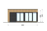 Casetta in legno da giardino INES (34 mm + rivestimento), 6x3 m, 18 m² specification 2