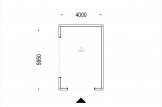 Garage in legno con tetto piano SILVIA F (34 mm + rivestimento), 4x6 m, 24 m² specification 1