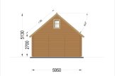 Casa in legno LIVINGTON S (Coibentata, 44+44 mm), 50 m² specification 5