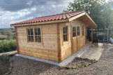 Casetta in legno con deposito attrezzi CLARA (44 mm), 7x4 m, 28 m² customer 1
