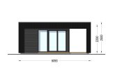 Casetta in legno da giardino INES PLUS con porticato (34 mm + rivestimento), 6x3 m, 18 m² specification 2