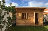 Casetta in legno da giardino a tetto piatto DREUX (44 mm), 4x3 m, 12 m² customer 1
