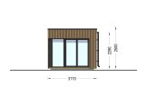 Casetta in legno da giardino INES (Coibentata, 34 mm + rivestimento), 6x3 m, 18 m² specification 5
