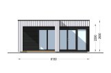 Casetta in legno da giardino INES PLUS con porticato a L (Coibentata, 34 mm + rivestimento), 6x6 m, 36 m² specification 2