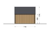 Casa in legno ALINA (Coibentata, 34 mm + rivestimento), 46 m² specification 4
