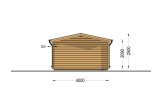 Garage in legno CLASSIC (44 mm), 4x7.5 m, 30 m² specification 4