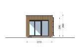 Casetta in legno da giardino INES PLUS con porticato (34 mm + rivestimento), 6x3 m, 18 m² specification 5