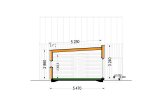 Casa prefabbricata abitabile MIRABEL PV (Coibentata PLUS, 44 mm + rivestimento), 70 m² specification 6