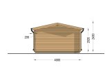 Casetta in legno da giardino LILLE (44 mm), 4x5 m, 20 m² specification 4