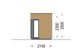 Ufficio in legno da giardino PREMIUM (34 mm + rivestimento), 2x2 m, 4 m² specification 3