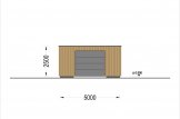 Garage in legno con tetto piano SILVIA F (34 mm + rivestimento), 5x6 m, 30 m² specification 5