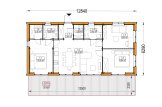 Casa in legno NICOLE S (Coibentata, 66 mm + rivestimento), 66 m² specification 1
