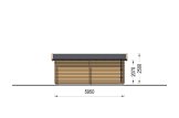 Garage in legno CLASSIC (34 mm), 4x6 m, 24 m² specification 5