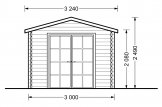 Casetta in legno da giardino STRONGHOLD (44 mm), 3x6 m, 18 m² specification 3