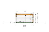 Casa in legno abitabile BELLA 2 RV (Coibentata PLUS, 44 mm + rivestimento), 60 m² specification 6