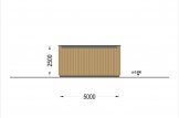 Garage in legno con tetto piano SILVIA F (34 mm + rivestimento), 5x6 m, 30 m² specification 4