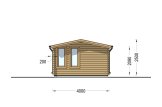 Casetta in legno da giardino DEVON (44 mm), 6x4 m, 24 m² specification 5