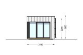 Casetta in legno da giardino INES (Coibentata, 34 mm + rivestimento), 6x3 m, 18 m² specification 5