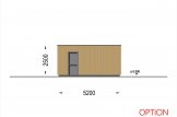 Garage in legno con tetto piano SILVIA F (34 mm + rivestimento), 3.2x5.2 m, 16.6 m² specification 8