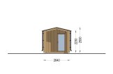 Sauna da esterno SERENE (34 mm + rivestimento), 3.3x2.5 m, 4.95 m² specification 3