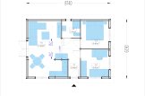 Casa in legno GRETA S (44 mm + rivestimento), 48 m² specification 1