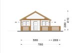 Casa in legno con terrazza ANGERS S (34+34 mm), 36 m² + 19 m² specification 3
