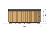 Casa mobile EVELIN M (34 mm + rivestimento), 6x3 m, 15 m² specification 4