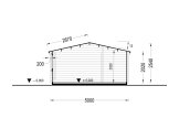 Casetta in legno da giardino NINA (34 mm), 5x5 m, 25 m² specification 6
