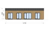 Casa in legno abitabile NICOLE RV (Coibentata PLUS, 44 mm + rivestimento), 67 m² specification 2