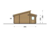 Garage in legno doppio TWIN DUO (44 mm), 8x6 m, 48 m² specification 5