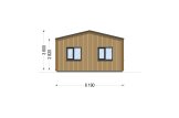 Casa in legno abitabile NICOLE RV (Coibentata PLUS, 44 mm + rivestimento), 67 m² specification 5