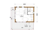 Casa in legno abitabile SOPHIA (Coibentata, 34 mm + rivestimento), 20 m² specification 1