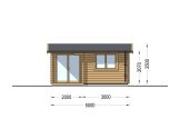 Casetta in legno da giardino OSLO (44 mm), 5x4 m, 20 m² specification 2