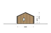 Casa in legno NICOLE S (Coibentata, 66 mm + rivestimento), 66 m² specification 3