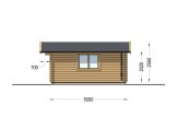 Casetta in legno da giardino WISSOUS (34 mm), 5x5 m, 25 m² specification 5