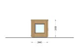 Sauna da esterno OKO (34 mm + rivestimento), 2.3x2.3 m, 4.1 m² specification 2