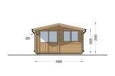 Casetta in legno da giardino LILLE (34 mm), 4x5 m, 20 m² specification 2