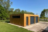 Garage in legno doppio con tetto piano SILVIA DUO F (34 mm + rivestimento), 6x6 m, 36 m² customer 3