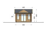 Casetta in legno da giardino CLOCKHOUSE (44 mm), 4x3 m, 12 m² specification 2