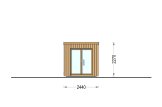 Sauna da esterno OKO (34 mm + rivestimento), 2.3x1.6 m, 2.7 m² specification 2