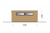 Garage in legno con tetto piano STELA F (struttura in legno), 5x6 m, 30 m² specification 3