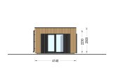 Ufficio in legno da giardino PREMIUM (34 mm + rivestimento), 7x4 m, 25 m² specification 5