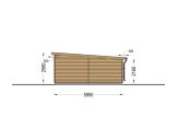 Garage in legno a tetto piatto MODERN (34 mm), 4x6 m, 21 m² specification 5