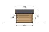 Casetta in legno da giardino CLOCKHOUSE (44 mm), 4x3 m, 12 m² specification 4