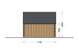 Casa in legno ALINA (34 mm + rivestimento), 46 m² specification 4
